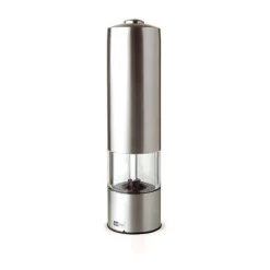 AdhocSalz-/Pfeffermühle inkl. 6 Batterien elektrisch Edelstahl 19cm