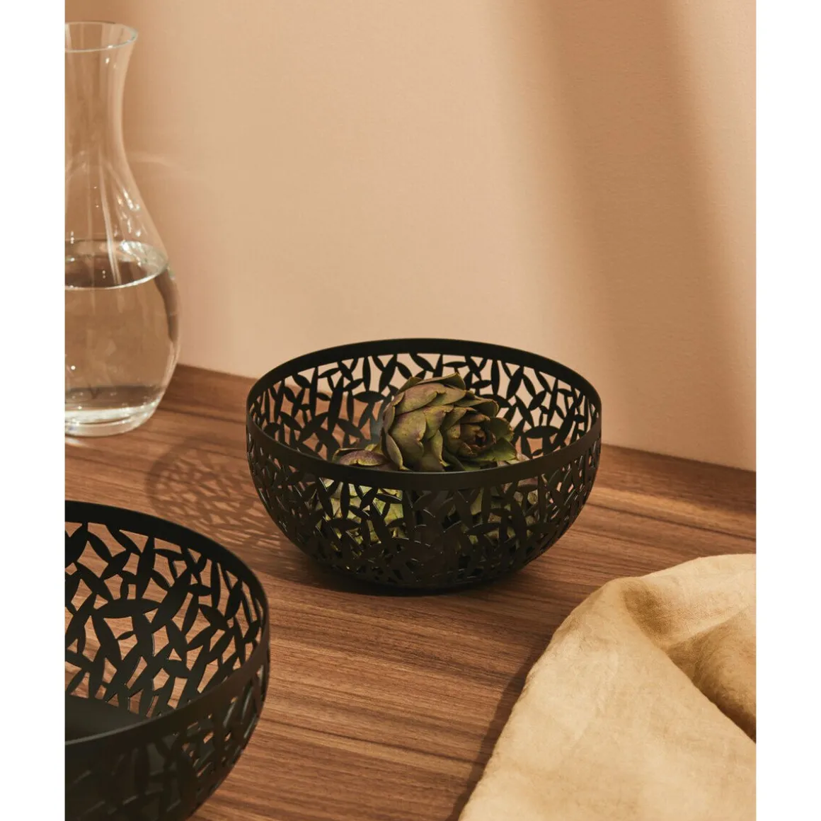 AlessiObstschale 21 cm schwarz Cactus