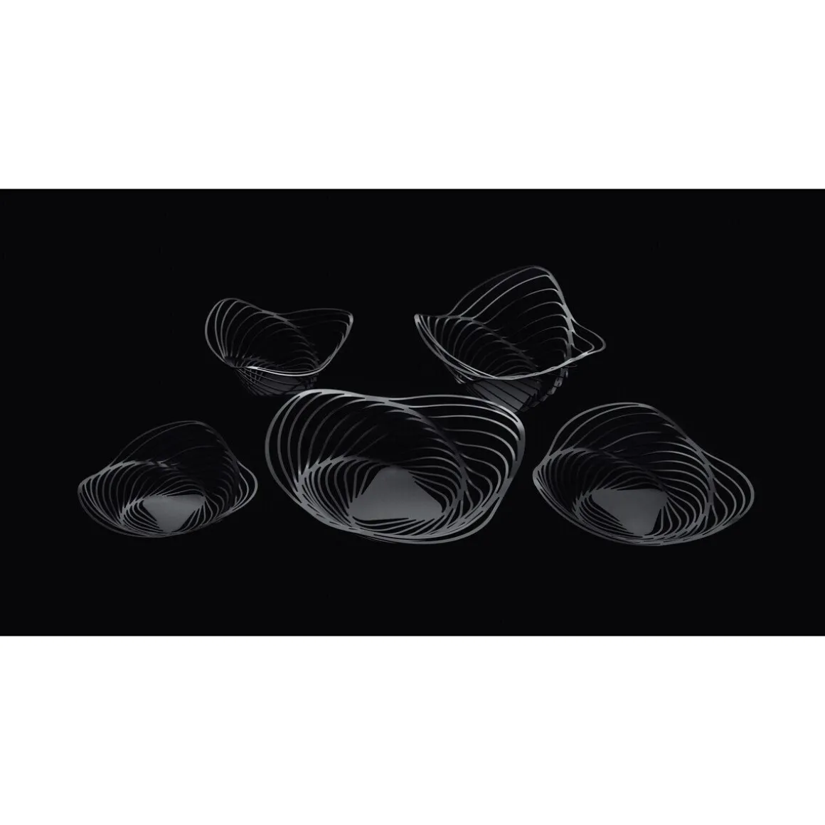 AlessiObstschale schwarz Trinity