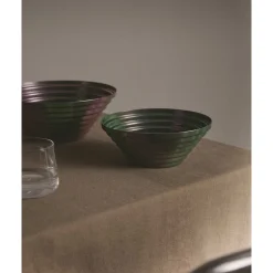AlessiSchale Maya D:25cm H:10cm purplegreen schillernd