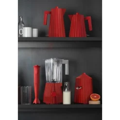 AlessiWasserkocher 1,7 l 2400 W Plissé rot