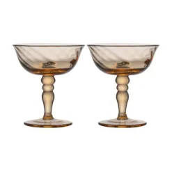 ByonCoupe-Glas 2er-Set Opacity pfirsich