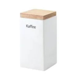 ContinentaVorratsdose quadrat. Steingut / Holzdeckel 1200ml