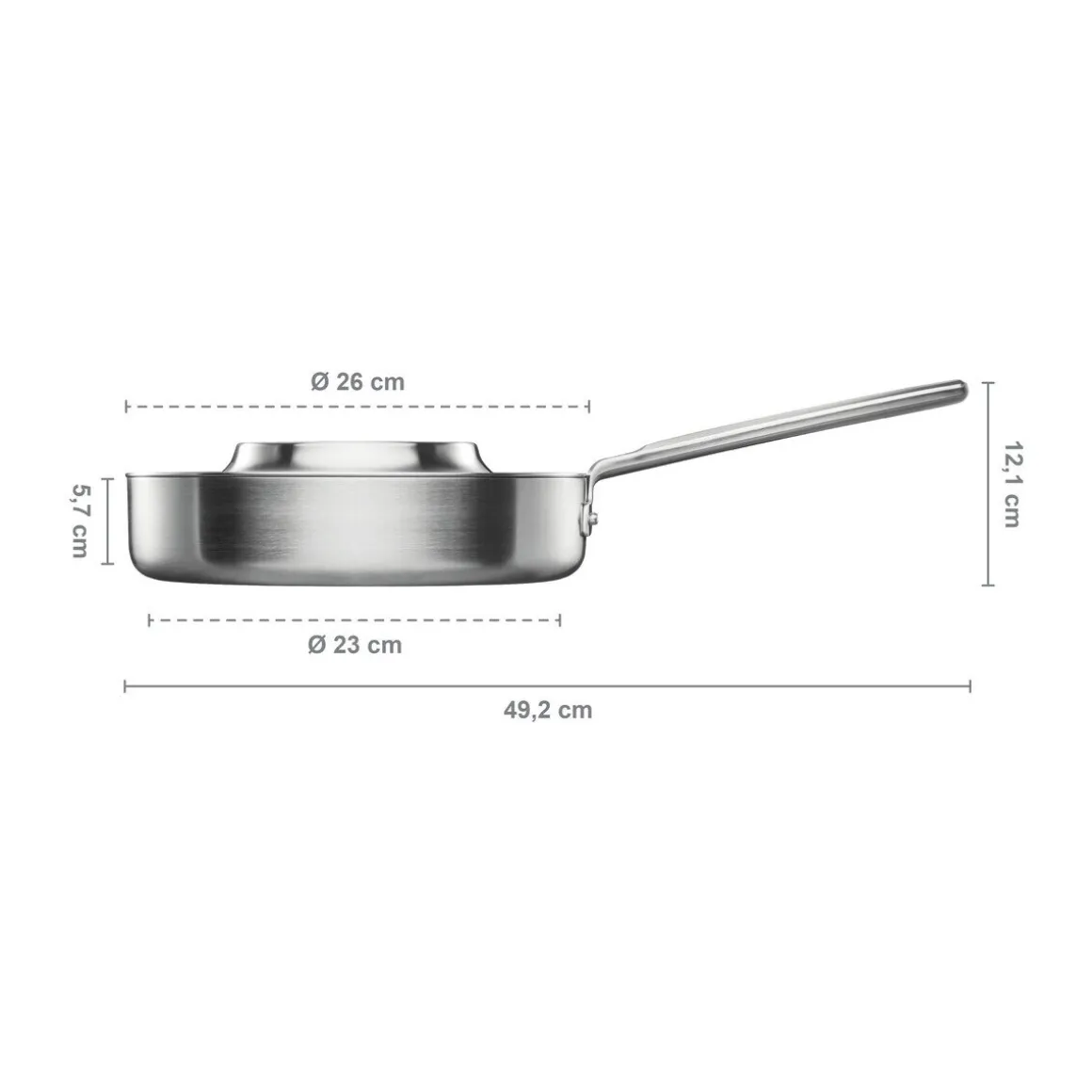 FiskarsSautierpfanne mit Deckel 26 cm Norden Steel