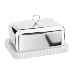 Georg JensenButterdose 250 g Bernadotte edelstahl
