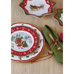 HutschenreutherGeschirr-Set 4-tlg. Happy Wintertime Red