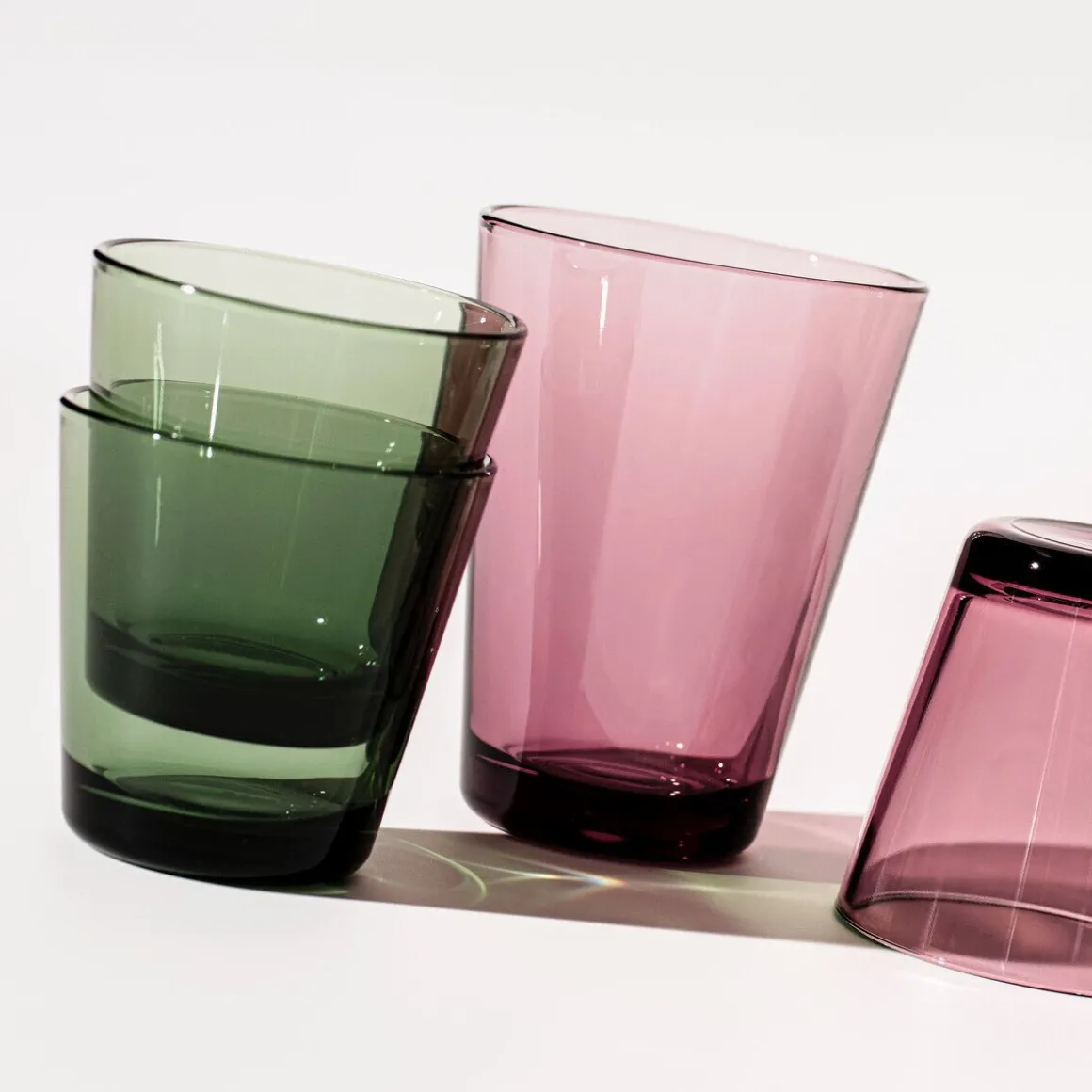 IittalaTrinkglas 2er-Set 0,21 l Kartio Tannengrün