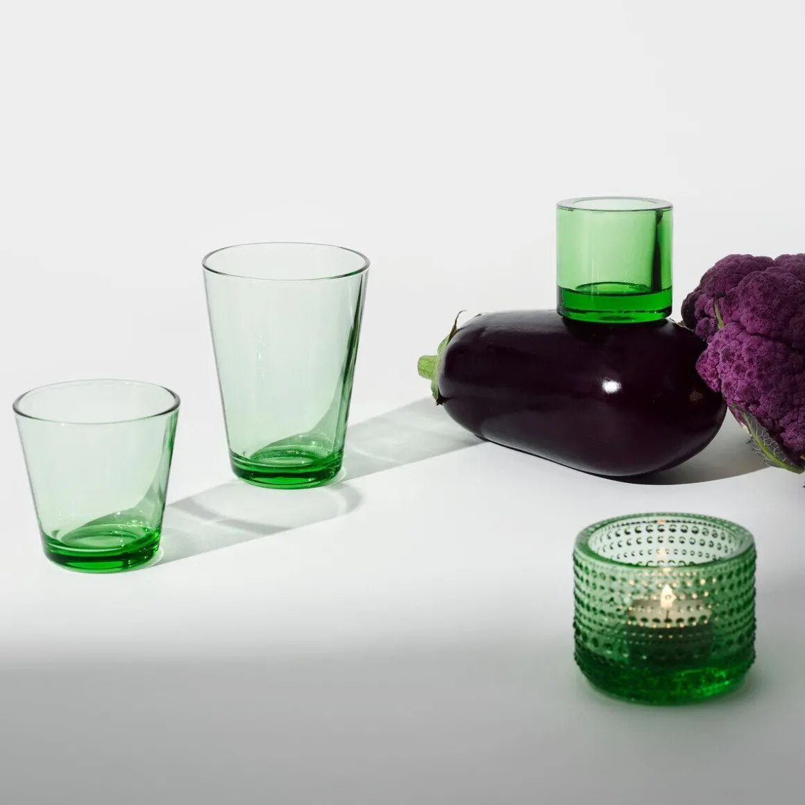 IittalaTrinkglas 2er-Set 0,4 l Kartio Apfelgrün