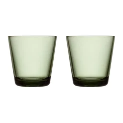 IittalaTrinkglas 2er-Set 0,21 l Kartio Tannengrün