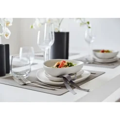 LINDDNATischset L 35x45 cm Square Nupo light grey