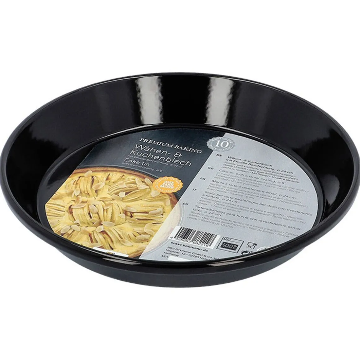 RBV BirkmannWähen- und Kuchenblech 24 cm Premium Baking schwarz