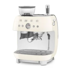 SmegEspressomaschine mit Mahlwerk EGF03 2 Tassen 1650 50’s Style schwarz