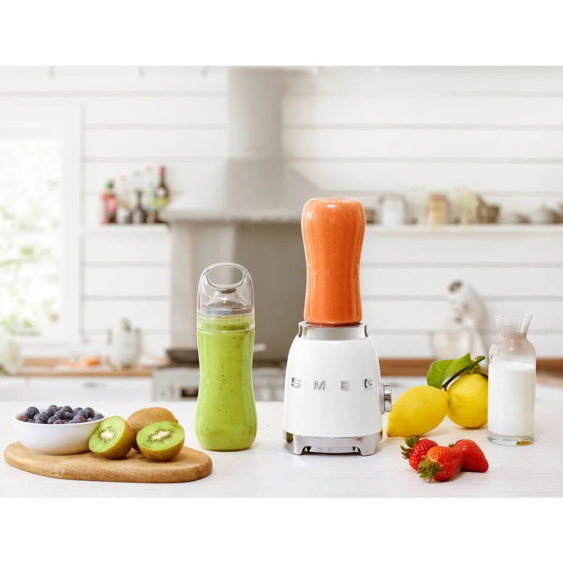 SmegPersonal Blender PBF01WHEU 34 cm 300 W 50’s Style Weiß
