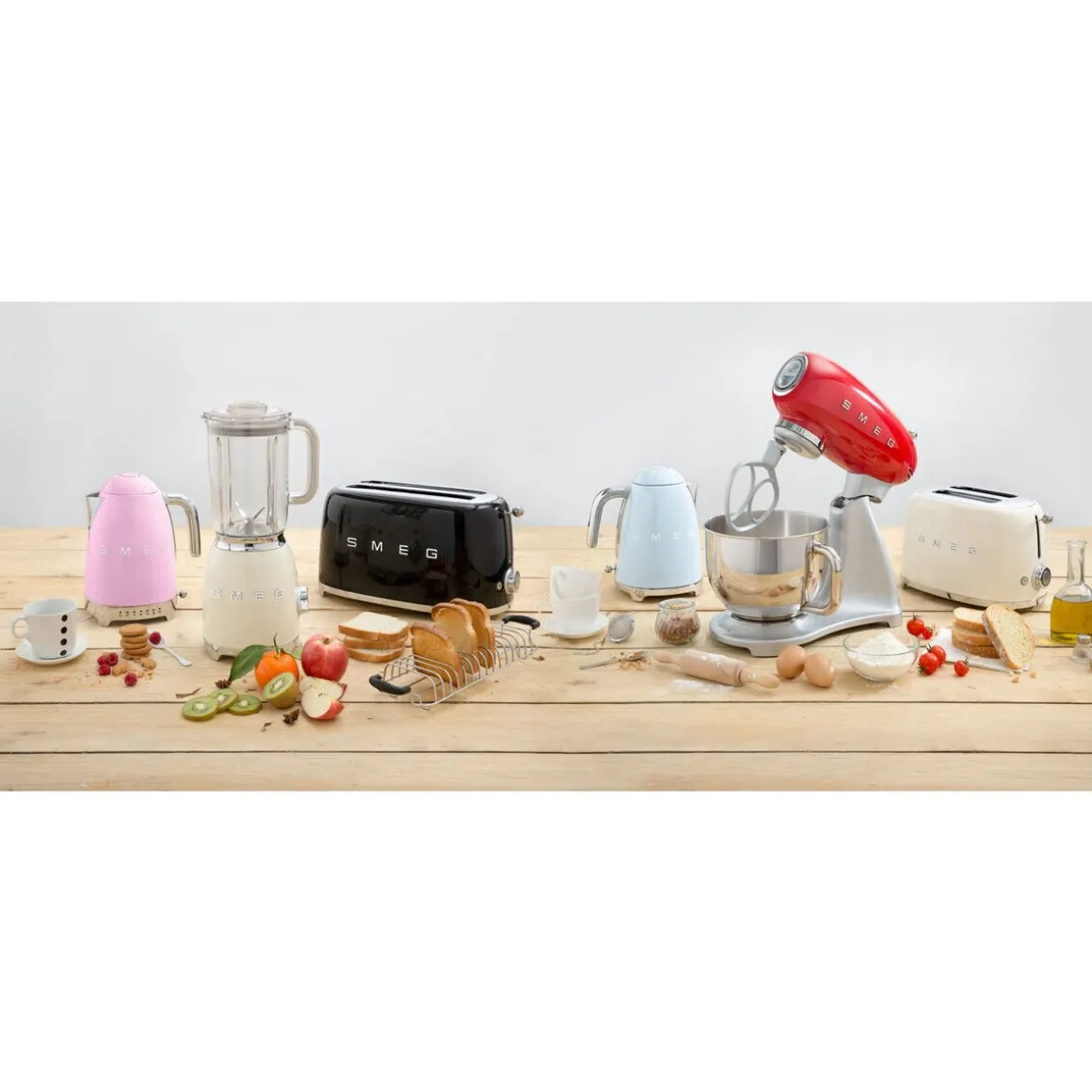 Smeg2-Scheiben-Toaster TSF01 950 W 50's Style creme