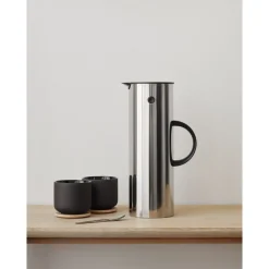 SteltonIsolierkanne 1l Edelstahl glänzend