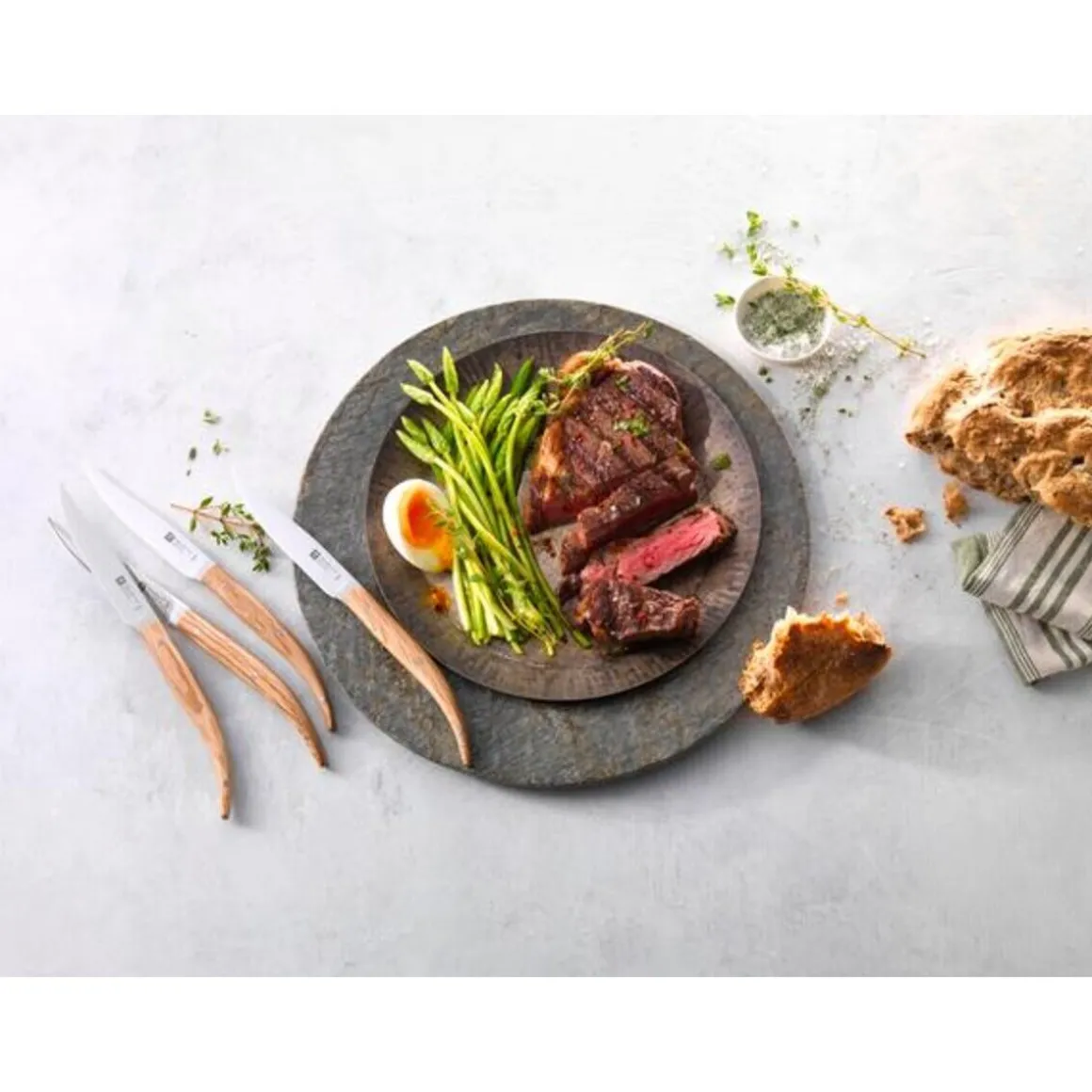 ZwillingSteakmesserset 4-tlg Eiche